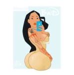 ass big_ass big_breasts breasts cellphone pocahontas pocahontas_(character) selfie 
