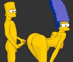  bart_simpson breasts cum gif incest marge_simpson masturbation nude penis shaved_pussy the_simpsons 