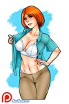  bra breasts family_guy flashing lois_griffin pants 