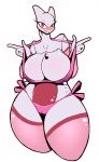 1girl alternate_color anthro big_breasts big_eyes blush bodily_fluids bra breasts cameltoe clothed clothing curvy_figure huge_breasts lactating legendary_pok&eacute;mon legendary_pokemon legwear looking_at_viewer mewtwo milk nintendo panties pok&eacute;mon pok&eacute;mon_(species) pokemon pokemon_(species) r-mk red_eyes side-tie_panties skimpy smile stockings thick_thighs underwear video_games voluptuous wide_hips