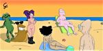  alien amy_wong ass beach boots breasts creek_12 erect_nipples futurama hubert_j_farnsworth nude shaved_pussy thighs turanga_leela 