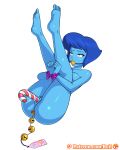  anal_beads ball_gag big_breasts bondage breasts candy_cane candy_cane_dildo christmas clitoris female food gift jingle_bell jingle_bells lapis_lazuli lapis_lazuli_(steven_universe) naked_gift naked_present nude patreon present pussy pussy_juice reit solo steven_universe 