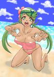  beach looking_at_viewer mallow mallow_(pokemon) mao_(pokemon) ocean panties pokemon pokemon_(anime) pokemon_(game) pokemon_sm sand water 