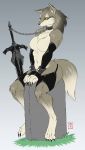 anthro big_breasts bluntkatana canine dark_souls furry sword weapon werewolf
