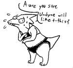1girl alphys alphys_(undertale) anthro claws doctor embarrassed female_anthro glasses lizard reptile scalie simple_background talking_to_viewer undertale undertale_(series) video_games white_background