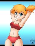  bikini breasts deviantart kasumi_(pokemon) misty pokemon smile smirk supersegasonicss swimsuit 