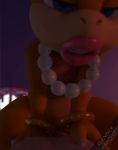 1boy 1girl 2016 3d animated blenderknight blue_eyes bow bracelet claws cowgirl_position gif girl_on_top jewelry lipstick loop makeup necklace nintendo nude open_mouth penis pov sex super_mario_bros. vaginal wendy_o._koopa
