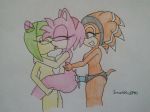  3girls amy_rose cosmo_the_seedrian sega sex_toy shade_the_echidna sonic_(series) vaginal_penetration 