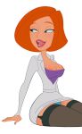  ann_possible breasts kim_possible minidress nipples panties stockings thighs 