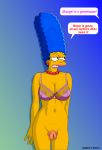 blue_hair bra cunt cunt_lips degradation degraded degrading explicit exposed_pussy exposing humiliated humiliation labia labia_majora labia_minora marge_simpson pumped_pussy pussy pussy_lips standing swollen swollen_pussy the_simpsons 