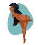  bent_over big_ass chel codykins123 dark-skinned_female dark_skin latina nude sideboob the_road_to_el_dorado undressing 