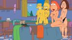  136 breasts family_guy gif glasses incest lisa_simpson lois_griffin marge_simpson meg_griffin mother_&amp;_daughter nipples nude shaved_pussy strap-on the_simpsons 