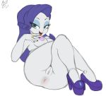  1girl aer0_zer0 anus ass breasts butthole equestria_girls female female_only friendship_is_magic high_heels long_hair looking_at_viewer my_little_pony naked_heels nude purple_hair purple_high_heels pussy rarity rarity_(mlp) solo tight_anus transparent_background 