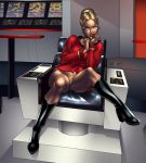 1girl female_only janice_rand miravi nude_pussy pussy spread_legs star_trek tagme