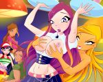 breast_grab breasts clothed flora flora_(winx_club) grabbing_from_behind musa musa_(winx_club) riven riven_(winx_club) roxy roxy_(winx_club) stella stella_(winx_club) winx_club zfive