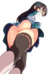  anime ass ecchi from_below glasses looking_at_viewer looking_down 