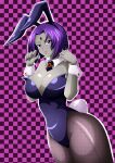 1girl alternate_breast_size big_breasts breasts bunny_ears bunny_girl bunnysuit cleavage curvaceous curvy curvy_body curvy_female curvy_figure dc_comics female_focus female_only grey_body huge_breasts kmkz-art narrow_shoulders purple_hair raven_(dc) short_hair solo_female teen_titans thick_thighs thighs thin_arms thin_waist venus_body voluptuous wide_hips