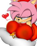  1girl amy_rose anthro big_breasts blush breasts canine digitaldomain123 domination erection female_domination fox furry mammal micro miles_&quot;tails&quot;_prower sega simple_background size_difference white_background 