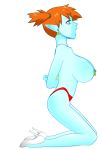  bikini_bottom blue_skin cosplay fellatio game genie misty nude on_knees open_mouth oral png pokemon pokemon_(anime) super_deepthroat topless transparent 