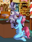  2017 anthro anthrofied areola ass blush breasts cum cum_in_mouth cum_inside cutie_mark dialogue duo ear_piercing earth_pony english_text equine friendship_is_magic furry futanari hair high_res hooves horse inside kneel mammal mrs._cake multicolored_hair my_little_pony nipple_piercing nipples nude oral penis piercing pony poprocks sex sitting spread_legs spreading text two_tone_hair underhoof zebra zecora 