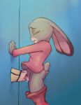 1girl antelope anthro clothed clothing denzeltip disney duo equine furry gemsbok_(species) glory_hole judy_hopps lagomorph male male/female mammal oral oryx_(species) pants_down partially_clothed pussy_juice pussylicking rabbit sex standing vaginal zootopia
