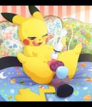  1girl 1girl 2017 3_toes anal anal_penetration ass barefoot bed bedroom black_nose blush clitoris dildo double_penetration feral high_res long_ears lying mammal manene masturbation naughty_face nintendo nude on_back one_eye_closed open_mouth orgasm penetration pikachu pillow pok&eacute;mon pussy pussy_juice rodent sex sex_toy spread_legs spread_pussy spreading sweat toes tongue tongue_out urethra vaginal vaginal_penetration vibrator video_games wink 