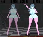 areolae ass big_ass big_breasts boots breasts commission dk female ghost ghost_girl gloves nipples nude pussy riffsandskulls slime_girl solo spooky&#039;s_house_of_jump_scares spooky_(shojs)