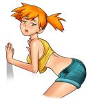  ass ass_out deviantart kasumi_(pokemon) looking_at_viewer misty pokemon squinty003 