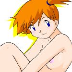  bloggerman breasts game_freak kasumi_(pokemon) looking_at_viewer lowres medium_breasts nintendo non-english_tag nude pocket_monsters_(series) pokemon pokemon_(series) porkyman うごたまろ 