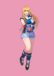  alluring asuka_kazama_(cosplay) blonde_hair blue_eyes cirenk cosplay emilie_de_rochefort kazama_asuka_(cosplay) namco tekken voluptuous 
