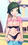 breasts exposed_breasts green_eyes oc panties partially_clothed winx_club zfive