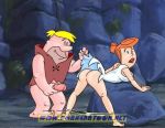  1_female 1_male 1boy 1girl 2_humans barney_rubble bent_over blonde_hair bottomless cheating clothed dress_lift duo erection female female_human hair human human/human human_only imminent_sex male male/female male_human no_panties orange_hair outdoors penis penis_grab porncartoon.net spread_legs standing the_flintstones wilma_flintstone 