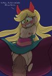  blush clenched_teeth coloranon english eyes_glowing girl_on_top glowing glowing_eyes kaikoinu marco_diaz no_bra no_panties on_top pussy sex small_breasts star_butterfly star_vs_the_forces_of_evil text tumblr vaginal vaginal_penetration vaginal_sex 