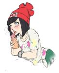  fellatio hentai-foundry licking licking_penis moon_(pokemon) moon_(trainer) oral pokemon pokemon_(game) pokemon_sm signature veristhiel 