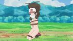  1_female 1_girl 1_human 1girl bondage brown_hair female female_human female_only female_teen gag gagged grass hair hairless_pussy hilda hilda_(pokemon) human human_only kneeling long_hair looking_at_viewer nipples nude outdoors outside pokemon pussy ropes small_breasts solo teen tied young zxfreakkxz 