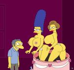  big_ass big_breasts breasts cake dat_ass edna_krabappel huge_breasts lipstick marge_simpson milf moe_szyslak nano_baz nipples surprise the_simpsons whoa_look_at_those_magumbos yellow_skin 