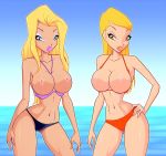 bikini blonde_hair breasts exposed_breasts kelly_(winx_club) lavigne_(winx) swimsuit winx_club zfive
