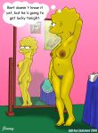  anticipation big_breasts brother_and_sister dark_areolae implied_incest large_areolae lisa_simpson lisalover seducing the_simpsons 