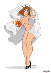 big_breasts breasts convenient_censoring danny_phantom female haich halloween jack-o&#039;-lantern madeline_fenton milf nipples nude phillipthe2 pumpkin solo