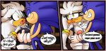  1girl anthro areola big_breasts breasts comic crossgender dreamcastzx1 erect_nipples furry grope hedgehog high_res male male/female mammal nipples sega silver_the_hedgehog sonic_the_hedgehog text 