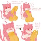  1girl cat_ears fellatio meme oral pink_hair pink_tail ribbon suwie tagme virtual_youtuber 
