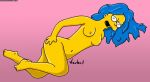 blue_hair marge_simpson tagme the_simpsons yellow_skin