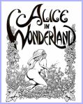  alice alice_in_wonderland comic frank_brunner monochrome 