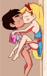  1boy 1girl against_wall bottomless breast_out breast_out_of_clothes breasts_out breasts_out_of_clothes canon_couple disney eyelashes kiss kissing marco_diaz mole mole_under_eye pancakemckennz sex small_breasts star_butterfly star_vs_the_forces_of_evil vaginal vaginal_sex valentine valentine&#039;s_day veins veiny_penis 