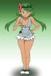  :) cute flashing flower hair_flower looking_at_viewer mallow mallow_(pokemon) mao_(pokemon) pokemon pokemon_sm porkyman smile standing twintails 