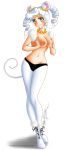  1girl bishoujo_senshi_sailor_moon breasts emilia89_(artist) female female_only looking_at_viewer mouse_ears mouse_tail partially_clothed sailor_iron_mouse solo standing topless 