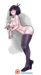  ass big_ass big_breasts black_hair breasts creepy_susie jago_(artist) nipples nude red_eyes the_oblongs white_skin 