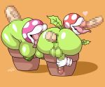  anal anal_insertion backsack balls big_ass big_breasts big_penis cock-tail femboy girly no_humans nuts piranha_plant plants sissy super_mario_bros. testicle testicles zeriie 