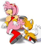  1girl 2017 amy_rose anthro anus areola ass big_ass big_breasts breasts canine digitaldomain123 duo erect_nipples erection fox furry hedgehog huge_ass male mammal masturbation miles_&quot;tails&quot;_prower nipples penis pussy sega smile 