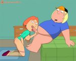  animated ass big_breasts breasts cheek_bulge chris_griffin family_guy fellatio gif incest kneel licking_penis lois_griffin loop milf mother_&amp;_son nipples on_knees oral penis_lick sfan 